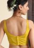 Yellow Readymade Satin Silk Blouse