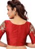 Maroon Heavy Sleeves Readymade Blouse