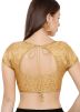 Gold Self Design Saree Blouse