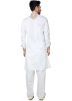 Readymade White Linen Pathani Suit Set
