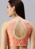 Readymade Peach Heavy Embroidered Blouse