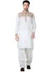 Buy Readymade White Linen Pathani Dress for Men Online USA