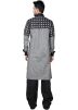 Readymade Grey Linen Pathani Suit Set