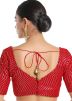 Red Color Silk Saree Blouse 