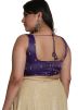Purple Color Tissue Saree Blouse 