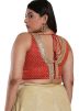 Red Color Silk Saree Blouse 