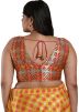 Multicolor Color Brocade Saree Blouse 