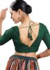 Green Color Silk Saree Blouse 