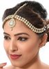 Stone Studded White Maang Tikka Online Shopping