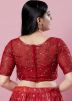 Maroon Color Silk Saree Blouse 