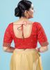 Red Color Silk Saree Blouse 