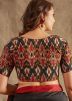 Multi Color Cotton Saree Blouse 