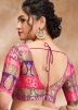 Multi Color Brocade Saree Blouse 