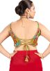 Multicolor Readymade Saree Blouse In Chiffon