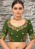 Green Art Silk Readymade Blouse 