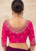 Pink Embroidered Readymade Blouse 
