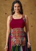 Maroon Color Rayon Navratri Blouse 