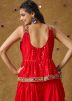 Red Color Cotton Navratri Blouse 