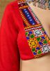 Red Color Rayon Navratri Blouse 