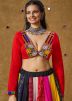 Red Color Rayon Navratri Blouse 