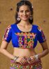 Blue Color Rayon Navratri Blouse 
