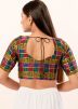Multi Color Brocade Saree Blouse 