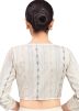 Off White Color Cotton Saree Blouse 