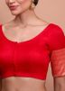 Red Color Silk Saree Blouse 