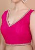Pink Color Tissue Saree Blouse 