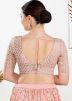 Pink Emboidered Georgette Blouse