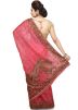 Red Pure Silk Embroidered Saree