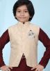 Readymade Maroon Kurta Pyjama With Jacket