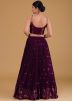 Purple Sequin Work Lehenga Choli
