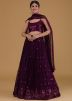 Purple Sequin Work Lehenga Choli