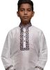 Kids Readymade Grey Patch Work Kurta Pajama