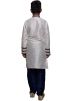 Kids Readymade Grey Patch Work Kurta Pajama