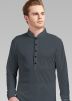 Readymade Grey Lycra Pathani Suit