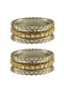 Golden Brass Based Bangle Set