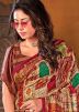 Multicolor Printed Saree With Crape Blouse