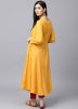 Readymade Rayon Long Kurta In Yellow