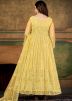 Yellow Thread Embroidered Anarkali Suit Set