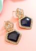 Blue Alloy Based Festive Earring