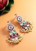 Multicolor Beaded Alloy Based Earrings