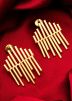Golden Designer Earrings