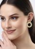 Golden Circular Style Plain Studs