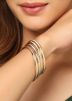 Golden Alloy Based Bangle Set