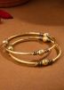 Golden Meenakari Work Bangle Set