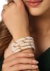 White Alloy Based Beaded Bangle Set