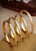 Golden Stone Work Bangle Set