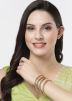 Golden Stone Work Bangle Set